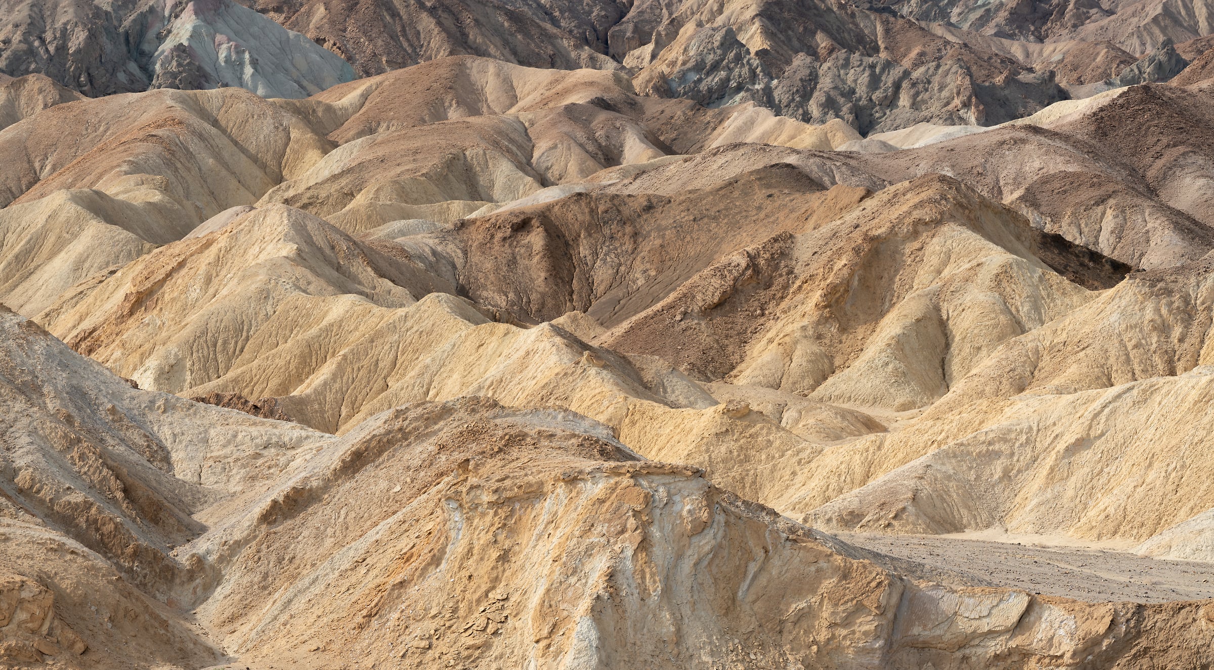 114 megapixels! A very high resolution, large-format VAST photo print of an abstract brown scene of sand dunes and earthen material; photograph created by Greg Probst in Death Valley National Park, California.