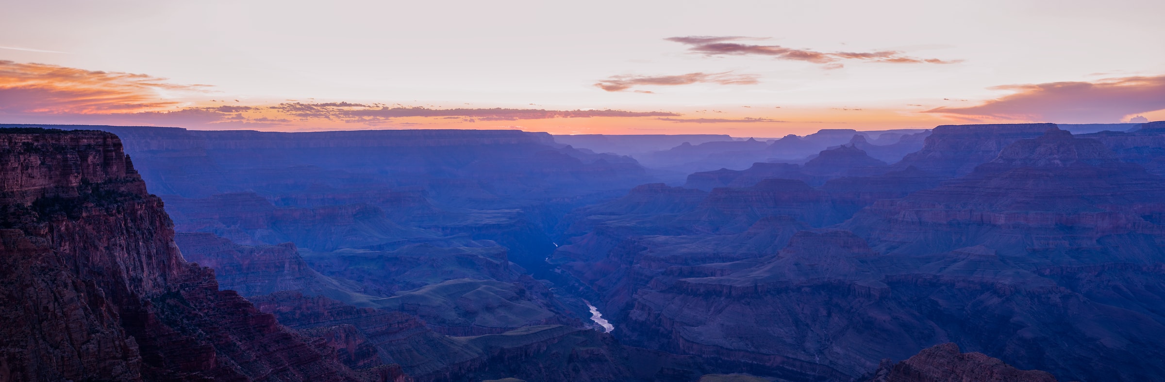 528 megapixels! A very high resolution, large-format, artistic photo of the Grand Canyon at sunset; landscape photograph created by Greg Probst in Grand Canyon National Park, Arizona.