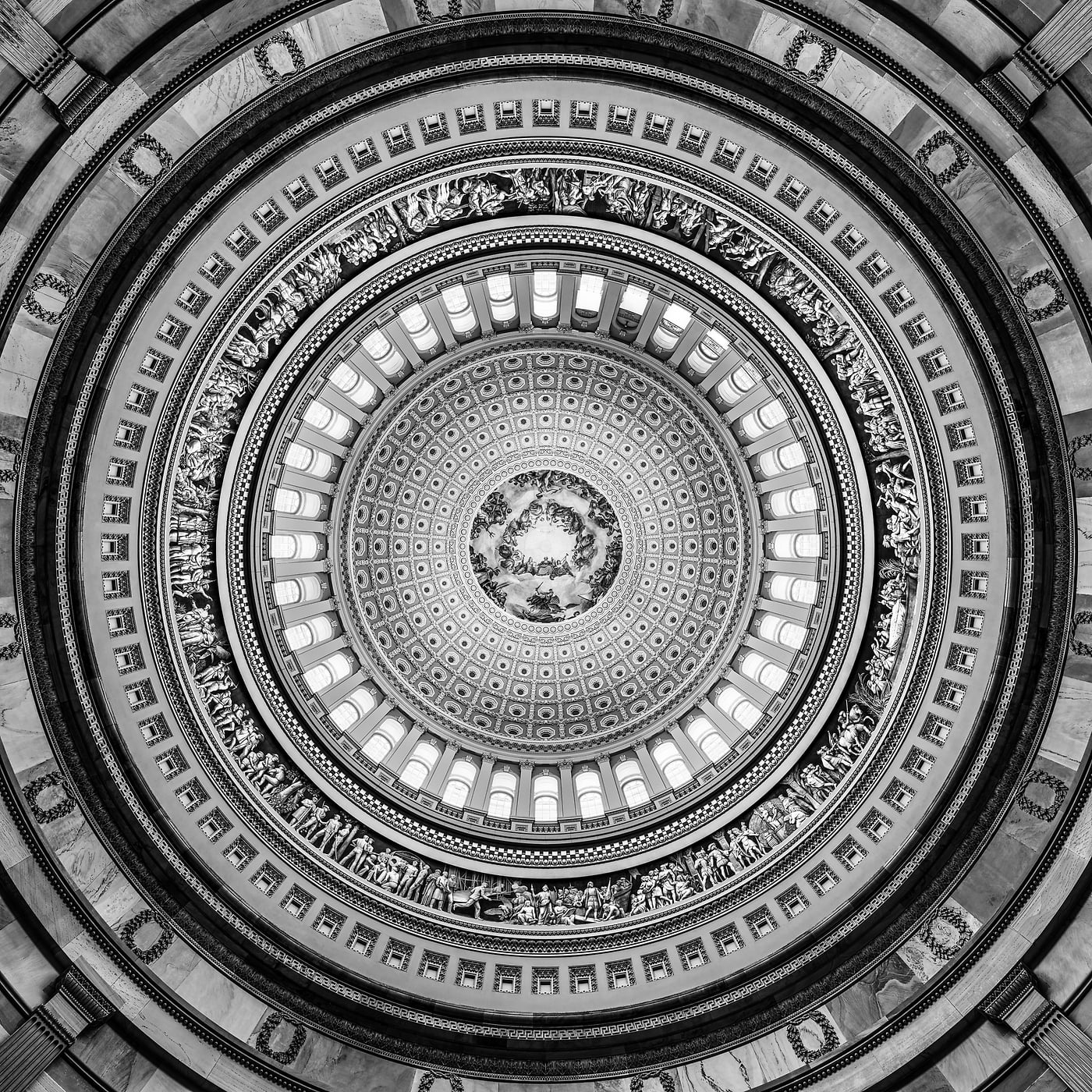 863 megapixels! A very high resolution, large-format VAST photo print of the U.S. Capitol Building Rotunda; artistic photograph created by Tim Lo Monaco in the U.S. Capitol Building, Washington, D.C.