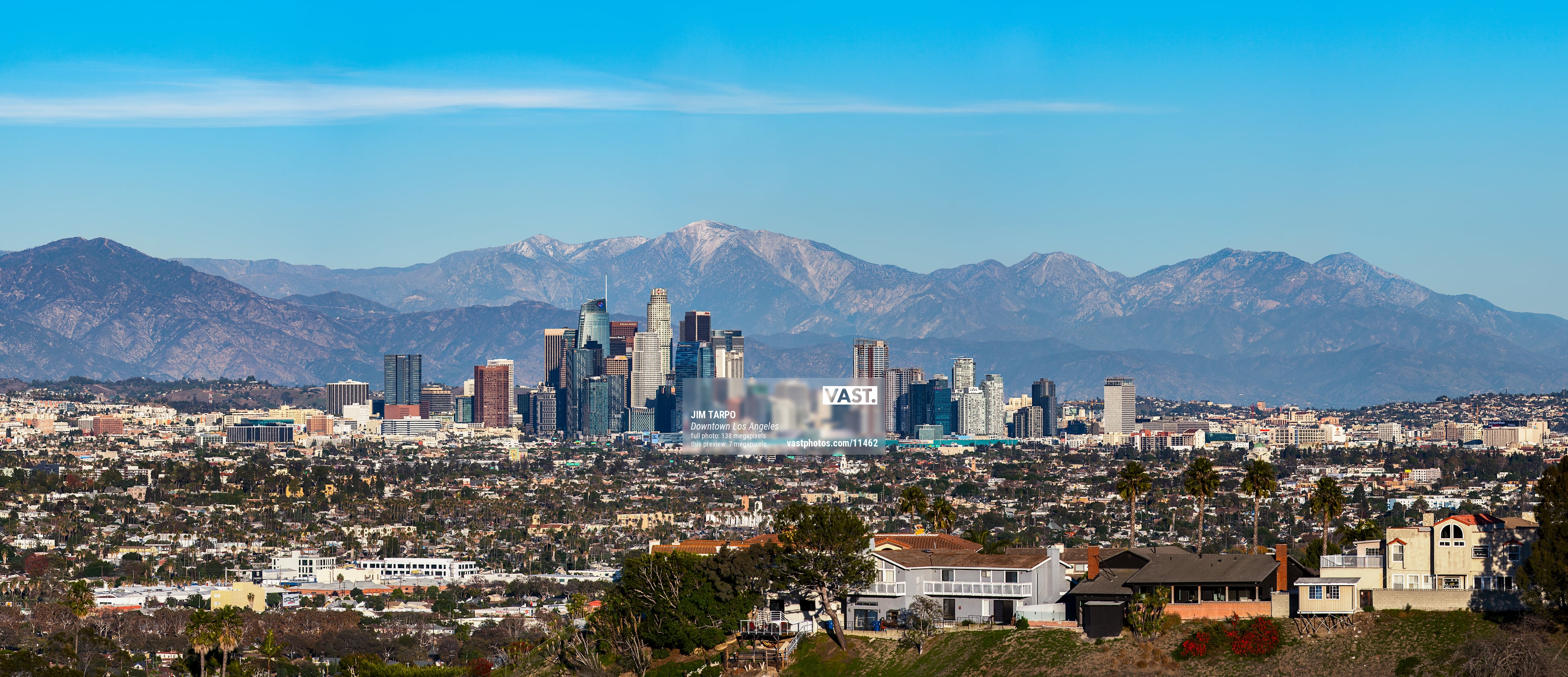 Downtown Los Angeles skyline photo - VAST