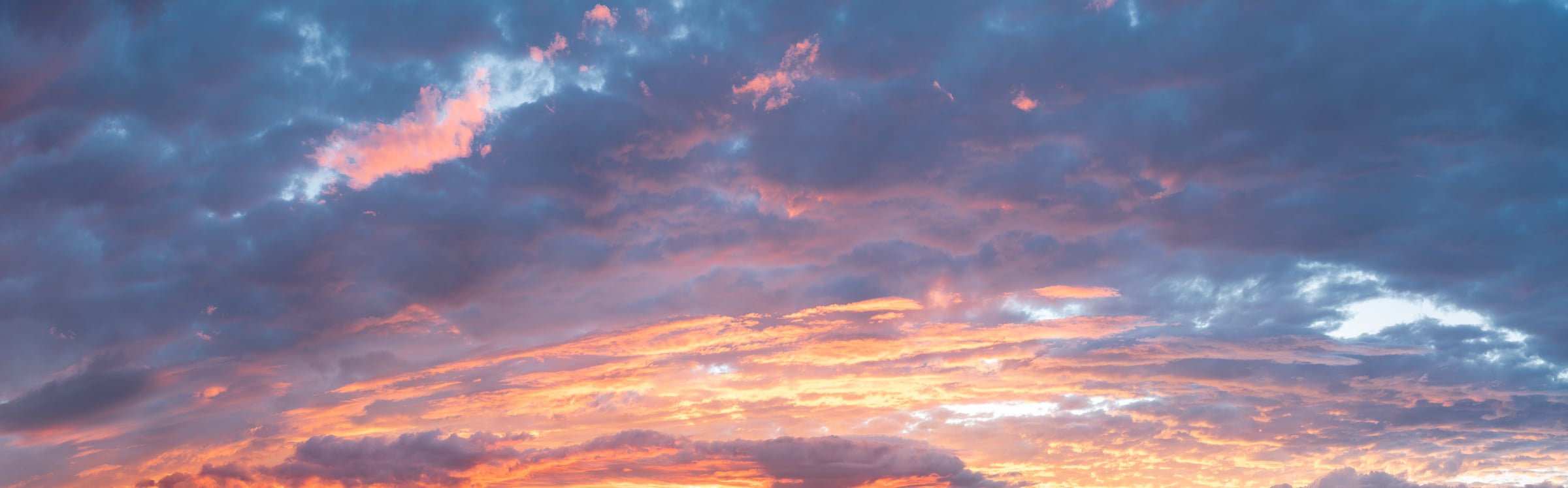 502 megapixels! A very high resolution, large-format VAST photo print of clouds during a beautiful evening sunset; sky photograph created by Greg Probst.