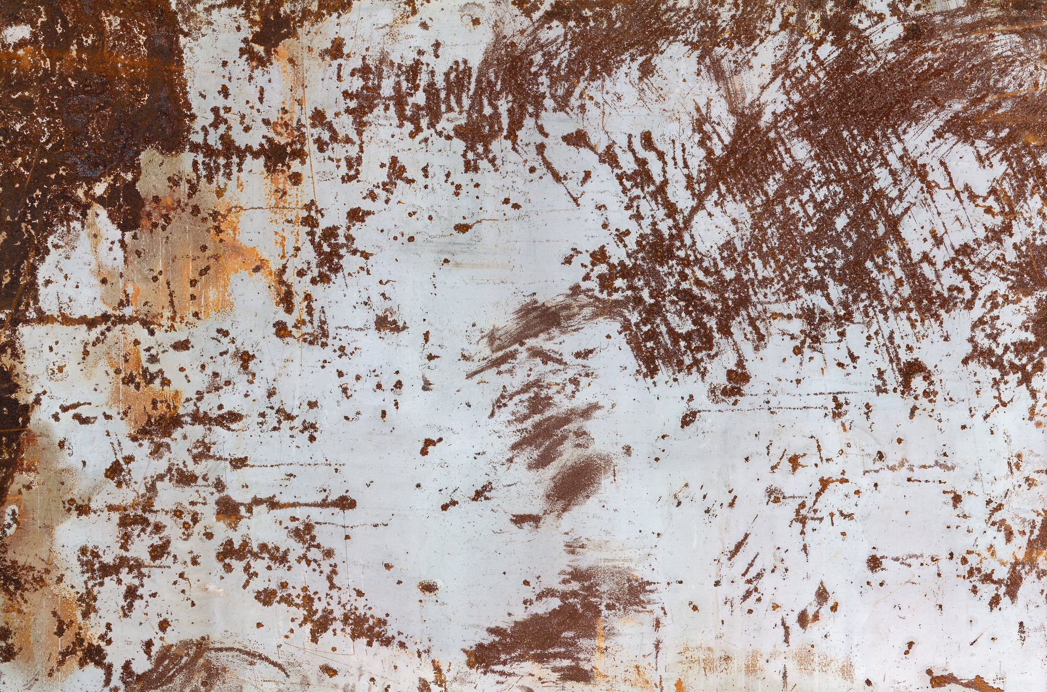3,862 megapixels! An ultra-high-resolution texture photo file of a distressed rusted metal sheet; gigapixel photograph created by David Lineton.