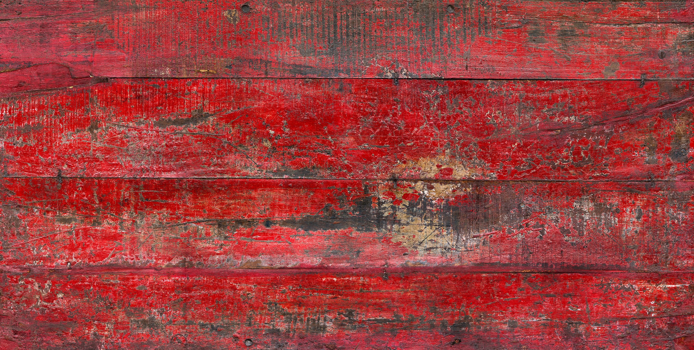 3,385 megapixels! An ultra-high-resolution texture photo file of an old wooden red distressed table; gigapixel photograph created by David Lineton.