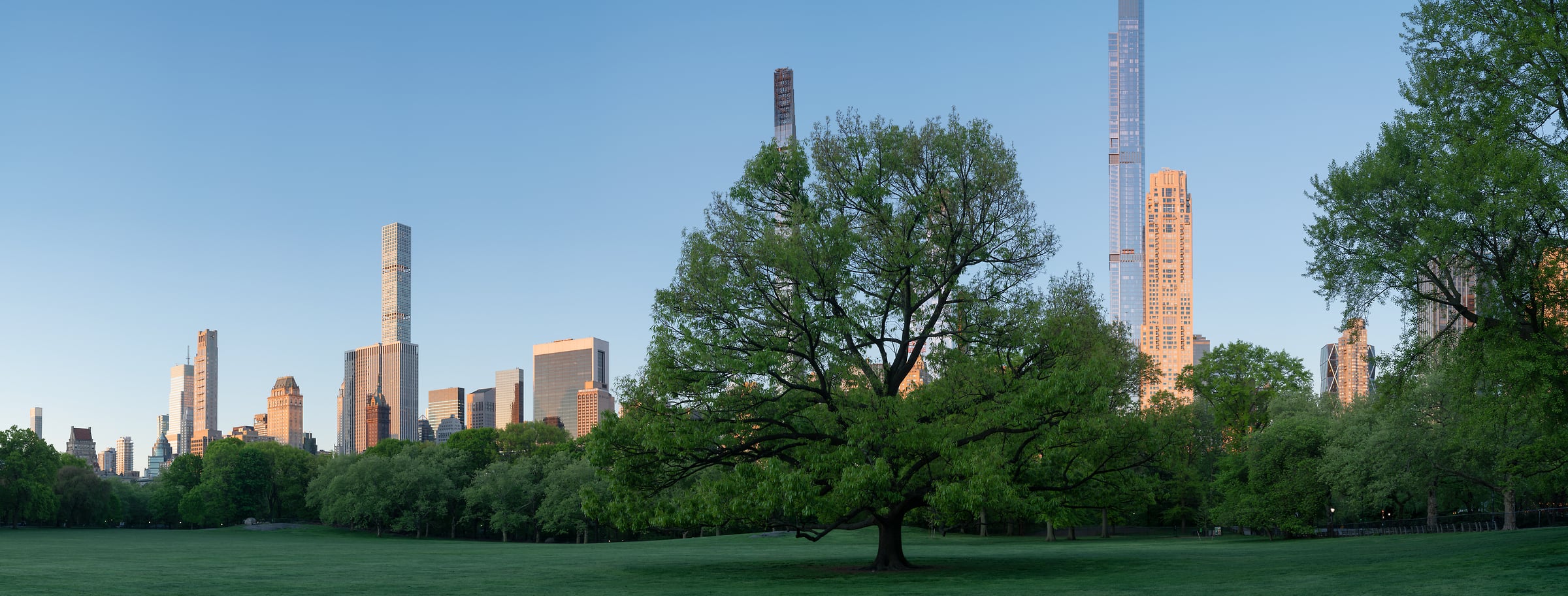 474 megapixels! A very high resolution, large-format VAST photo print of Sheep Meadow in Central Park South; skyline photograph created by Greg Probst in Central Park, New York City.