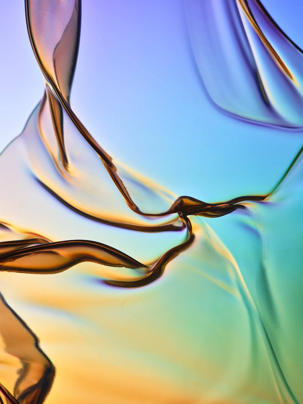 406 megapixels! A very high resolution, large-format VAST photo print of "Molten - Autumnal Dusk" - an ultra-high-resolution abstract photograph created by David Lineton.