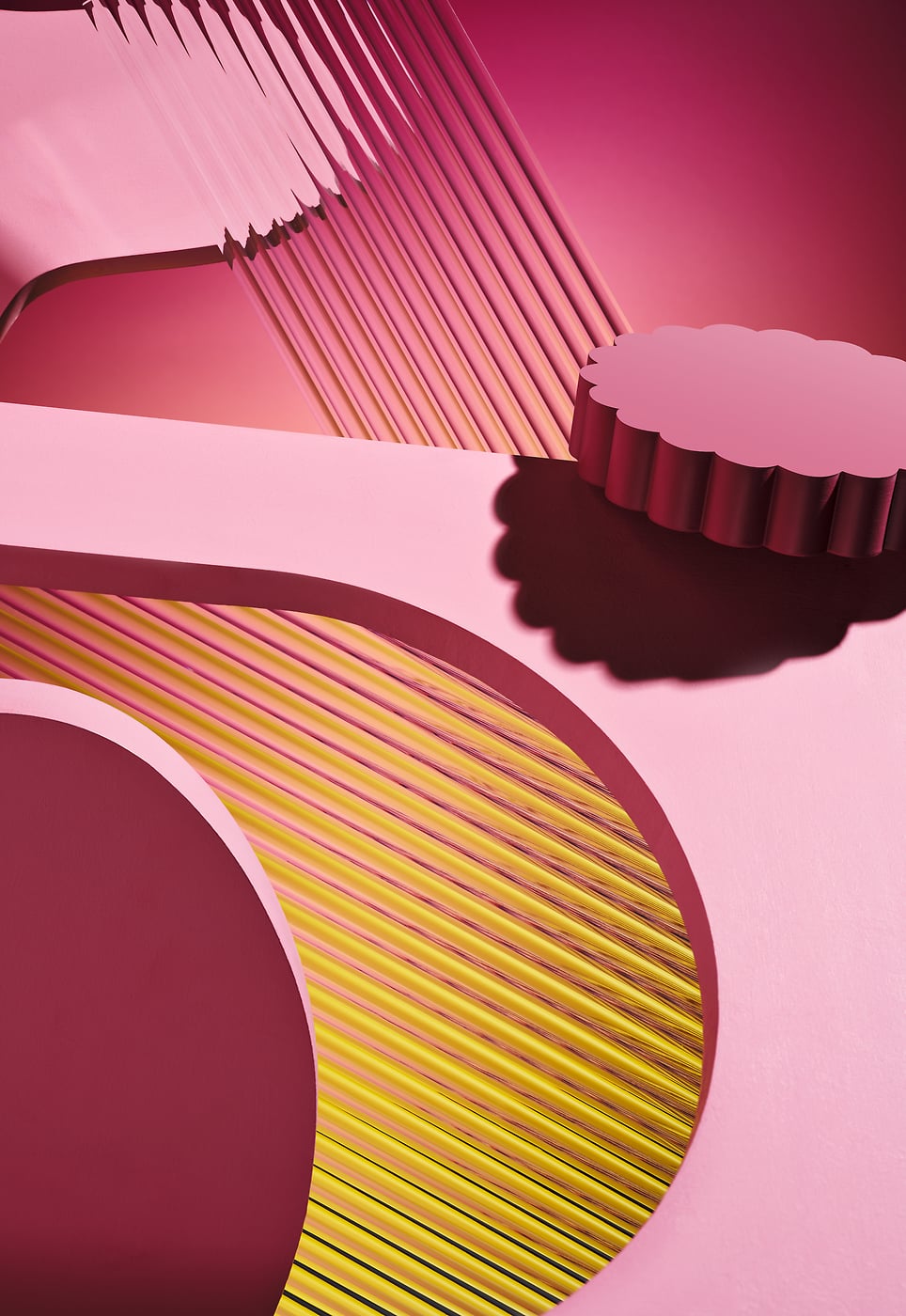 442 megapixels! A very high resolution, large-format VAST photo print of "Obscure - Ripples" - an ultra-high-resolution abstract photograph created by David Lineton.