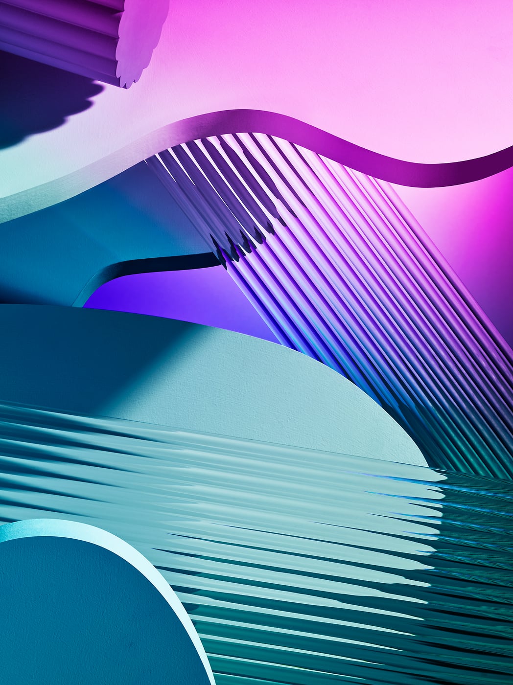 405 megapixels! A very high resolution, large-format VAST photo print of "Obscure - Subterranean - UV" - an ultra-high-resolution abstract photograph created by David Lineton.