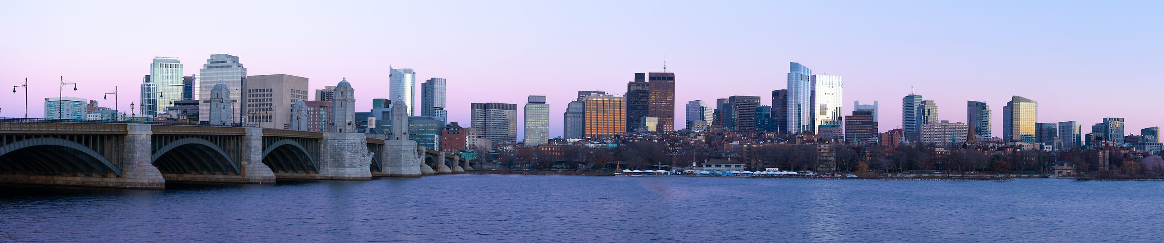 403 megapixels! A very high resolution panorama photo of the Boston skyline and the Charles River; panorama photograph created by Greg Probst in Boston, Massachusetts.