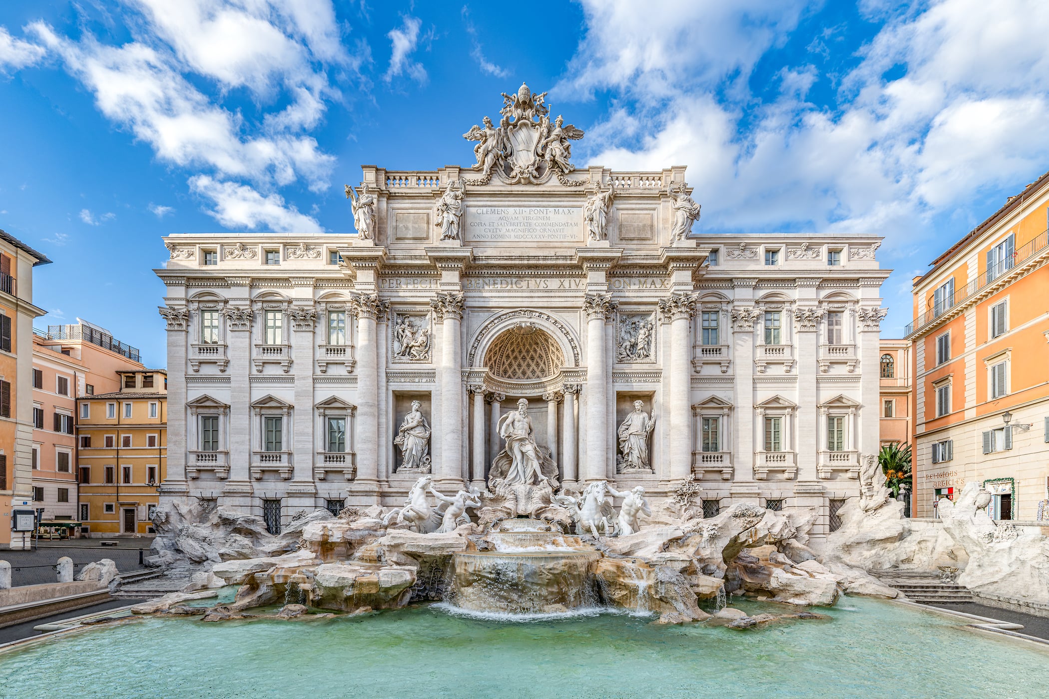 130 megapixels! A very high resolution, large-format VAST photo print of Trevi Fountain in Rome, Italy; photograph created by Tim Lo Monaco.