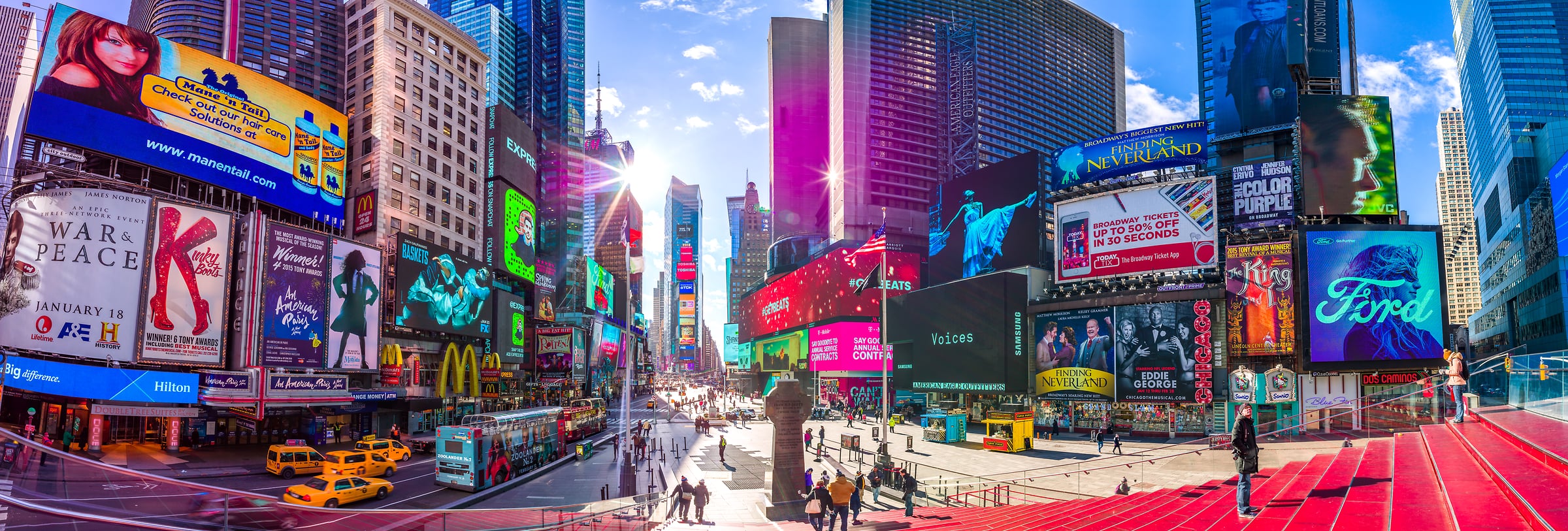 224 megapixels! A very high resolution, large-format VAST photo print of Times Square in New York City; urban photograph created by Assaf Frank.