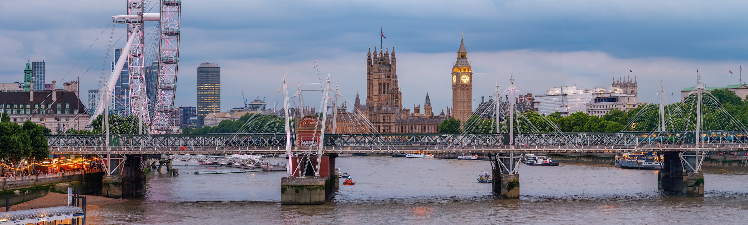 441 megapixels! A very high resolution, large-format VAST photo print of the London skyline and the river Thames; cityscape photograph created by Assaf Frank in the United Kingdom.