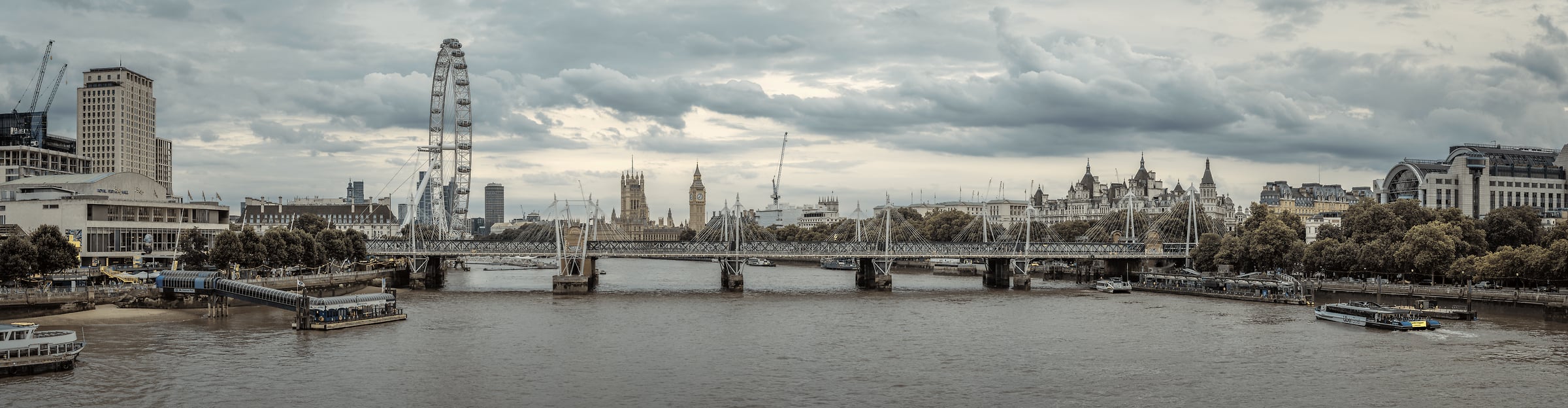 508 megapixels! A very high resolution, large-format VAST photo print of the London skyline at dusk; photograph created by Assaf Frank in London, United Kingdom.