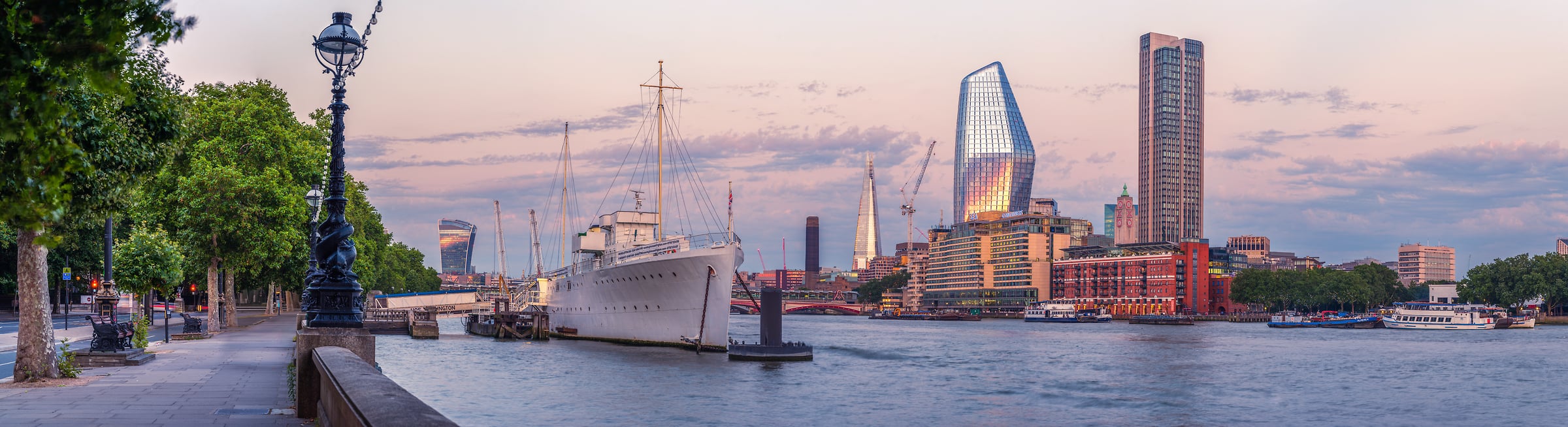 478 megapixels! A very high resolution, large-format VAST photo print of the River Thames in London at sunset; photograph created by Assaf Frank in London, United Kingdom.