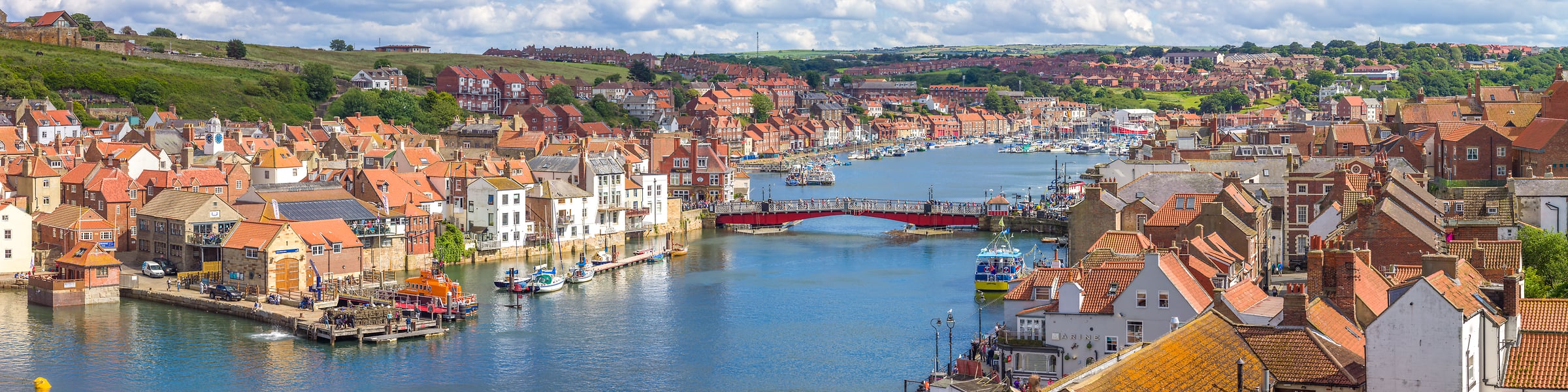 423 megapixels! A very high resolution, large-format VAST photo print of Whitby Harbour in the United Kingdom; photograph created by Assaf Frank.