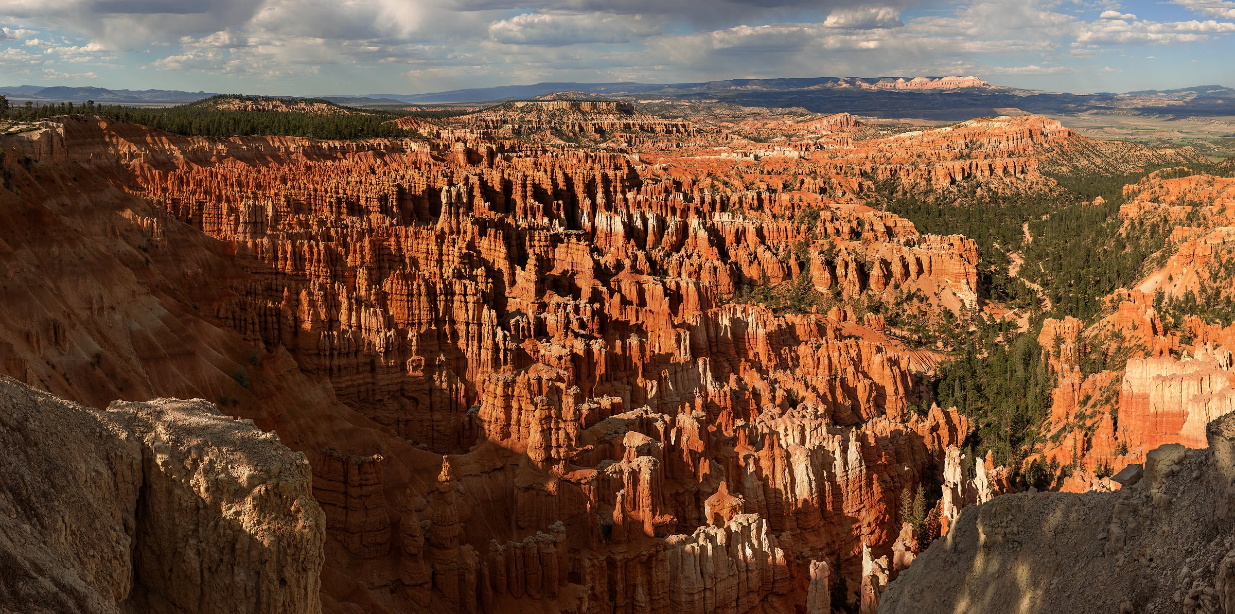 2,868 megapixels! A giant, very high resolution VAST photo print of Bryce Canyon National Park with its landscape of hoodoos; landscape photograph created by Scott Dimond in Bryce Canyon National Park, Utah.