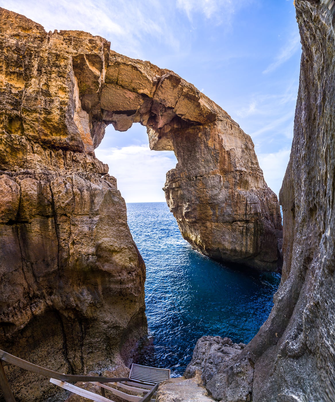 224 megapixels! A very high resolution, large-format VAST photo print of a rock formation on the Mediterranean coastline; photograph created by Assaf Frank in Ghasri, Gozo, Malta.