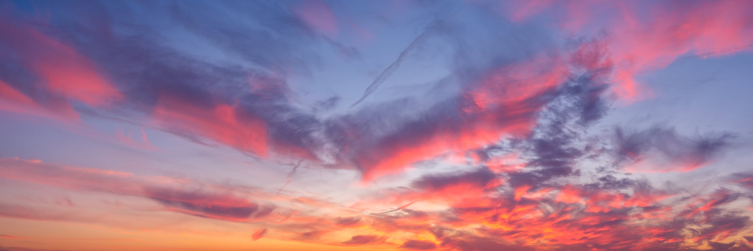 218 megapixels! A very high resolution, large-format VAST photo print of colorful sky at sunset; photograph created by Assaf Frank in Camberley, United Kingdom.