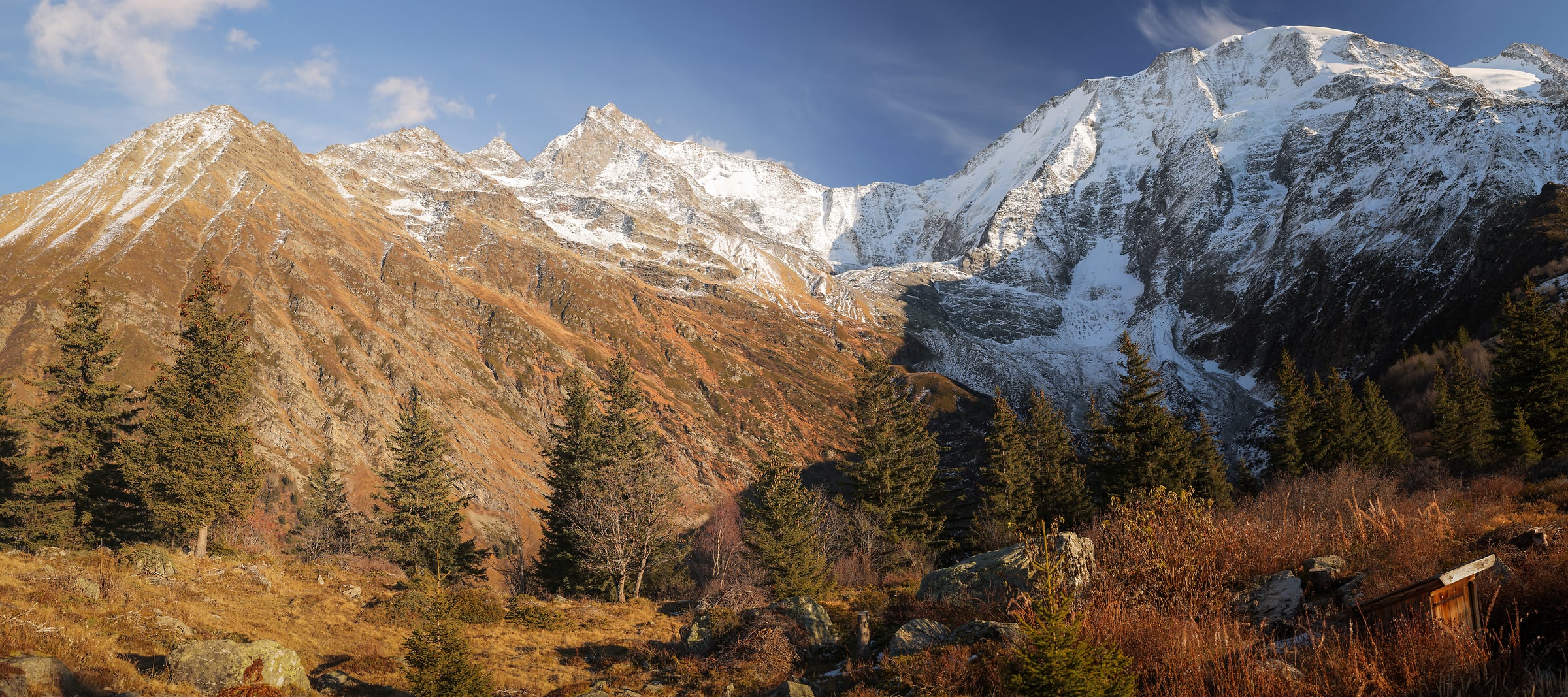 373 megapixels! A very high resolution, framed photo print of a mountain landscape; photograph created by Alexandre Deschaumes.