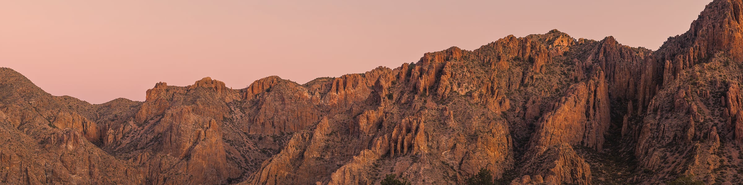 355 megapixels! A very high resolution, large-format VAST photo print of the Chisos Mountains; landscape photograph created by Chris Blake in Big Bend National Park, Texas.