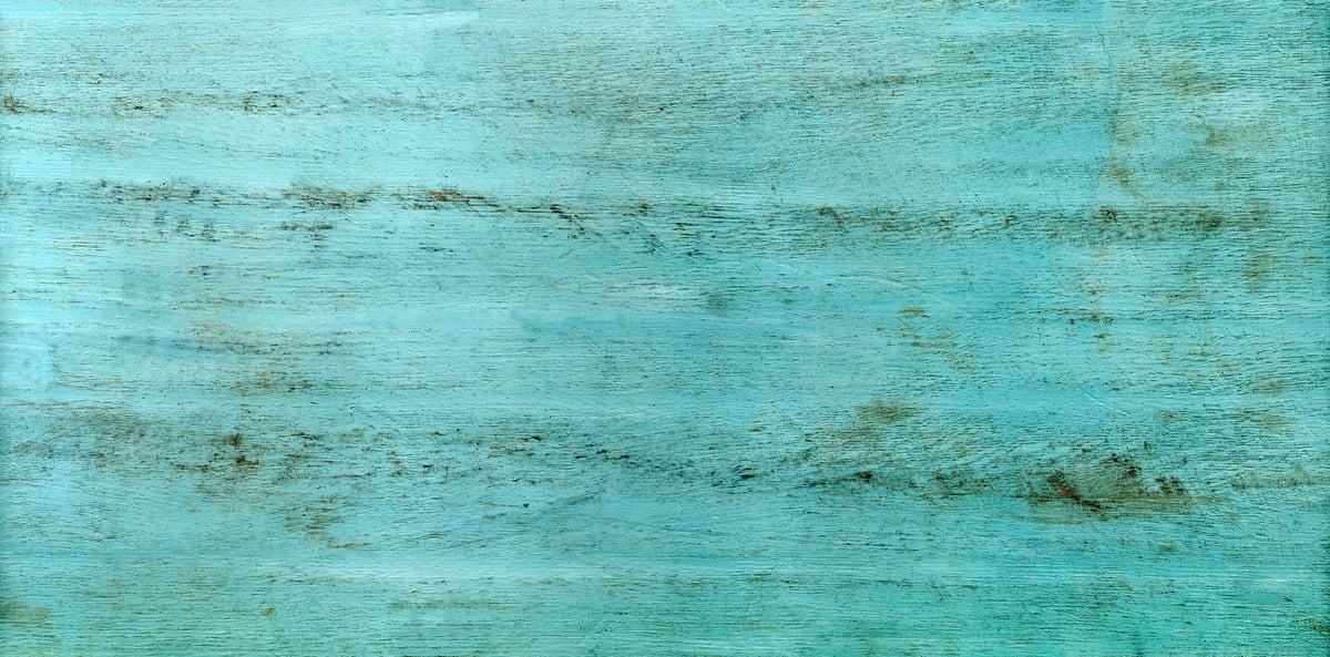 1,834 megapixels! A very high resolution texture photo of teal wood with distressed grain texture; gigapixel image available to be licensed and downloaded as a digital file from VAST; photograph created by David Lineton.