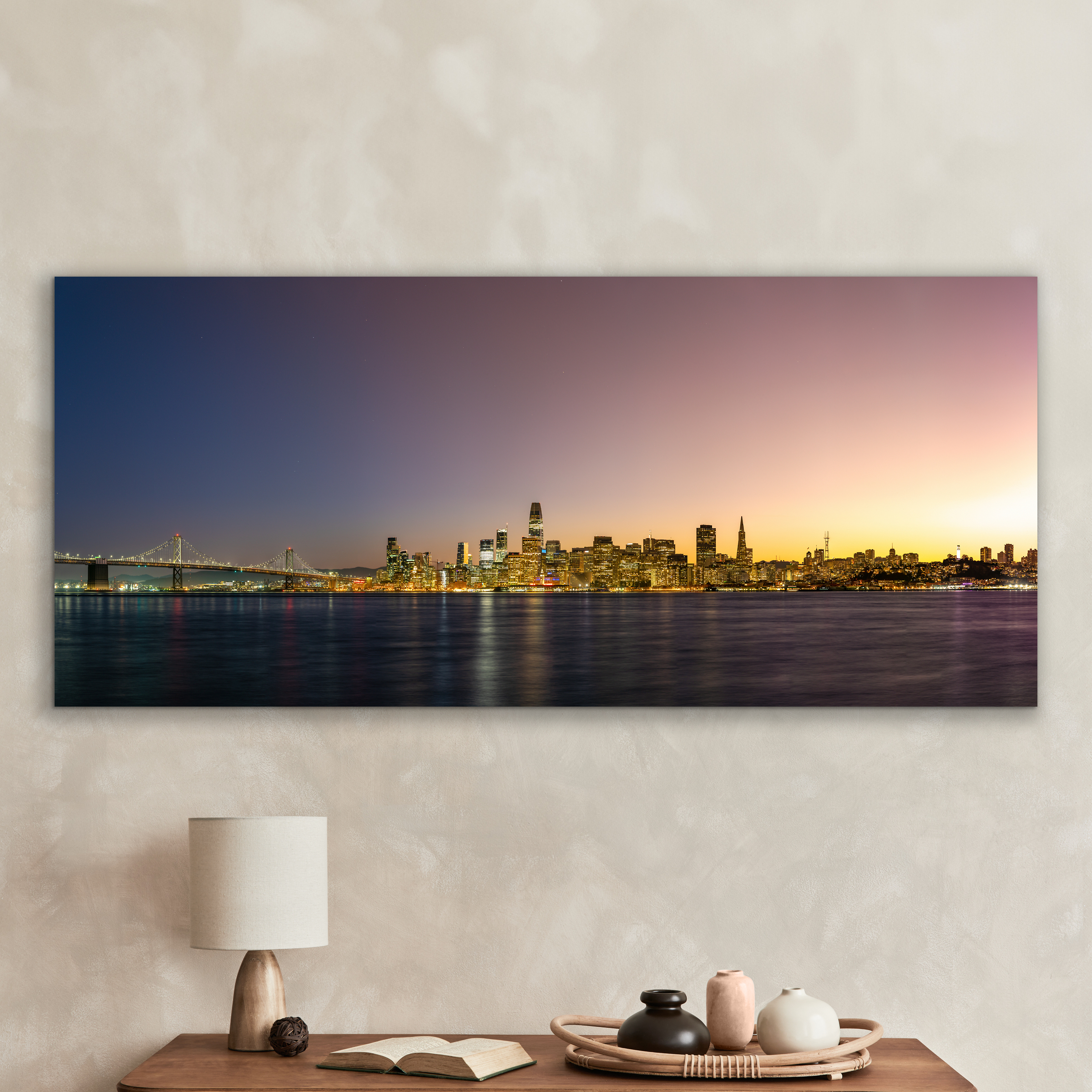 San Francisco City Skyline from Treasure Island