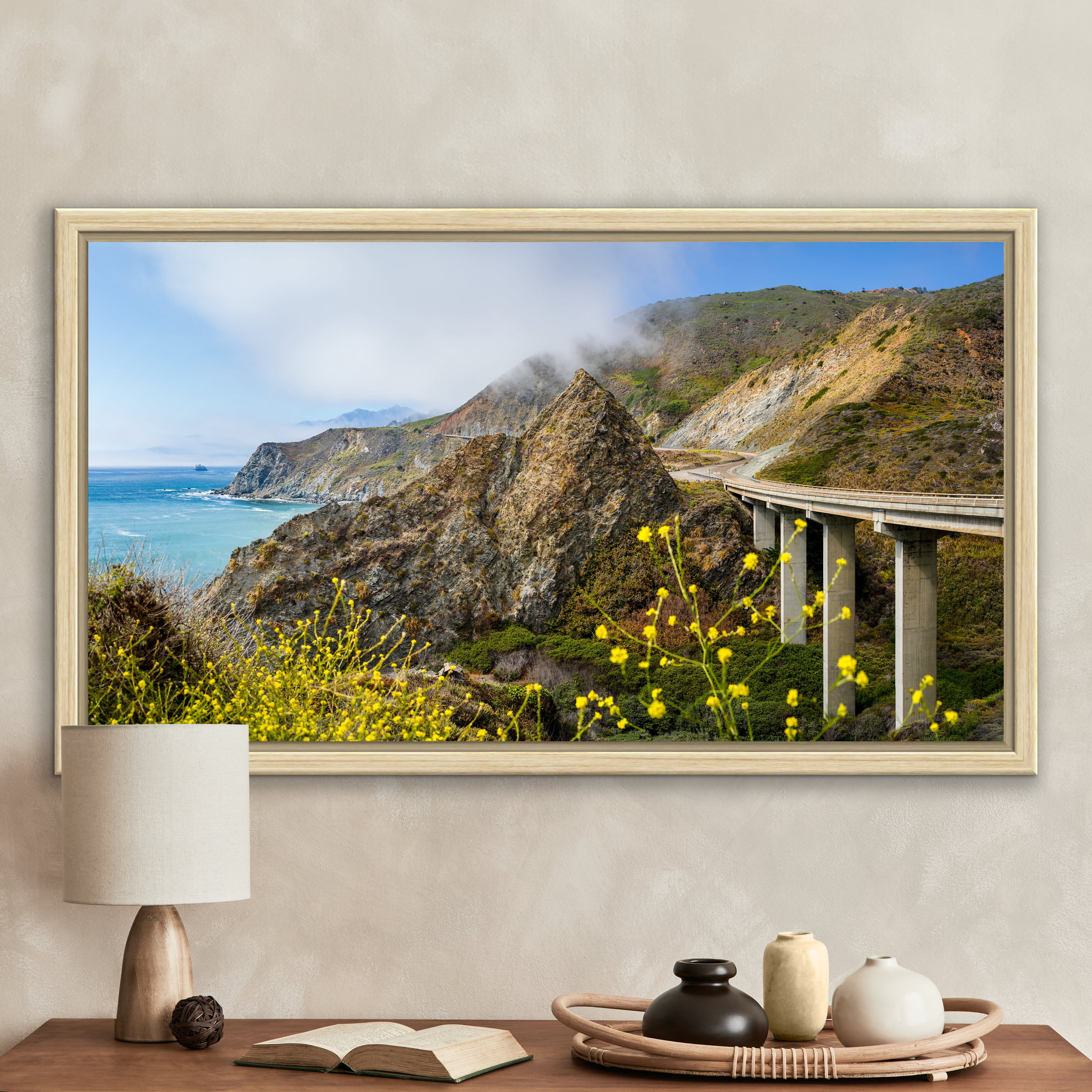 Big Country of the South- Archival print of painting of California's Big Sur outlet coastline